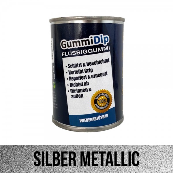 Gummi Dip - Silber Metallic - Flüssiggummi 200g