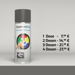 Gummi Dip Sprühfolie - Eisengrau matt - Spray
