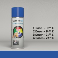 Gummi Dip Sprühfolie - Blau matt - Spray