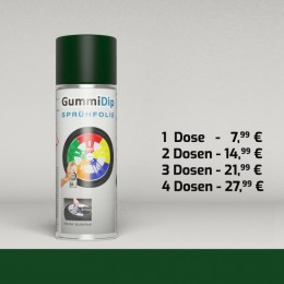 Gummi Dip Sprühfolie - Tarn Grün matt - Camo-Spray