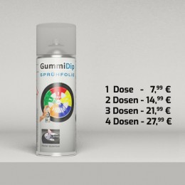 Gummi Dip Sprühfolie - Transparent glänzend - Spray